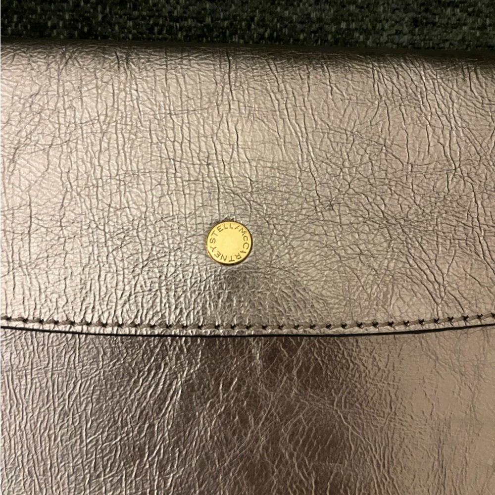 Stella McCartney Metallic Wristlet Clutch - Champagne color - Picture 3 of 5